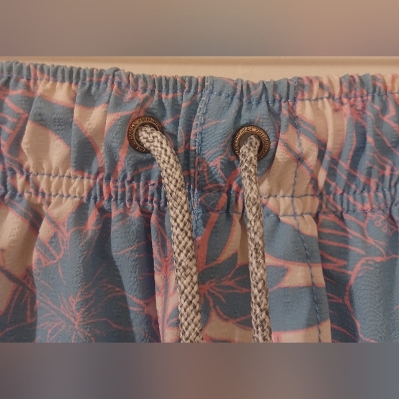Men's Vintage Summer Swim Trunks Shorts Size Large Blue/Pink Preowned - Picture 4 of 10